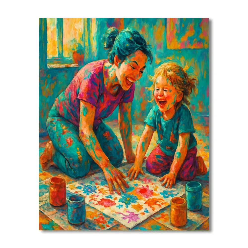 Art Studio Finger Painting Paint by numbers art