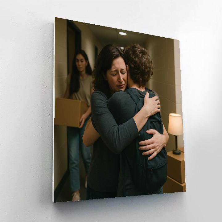 College Dorm Moving Day Hug paint by numbers