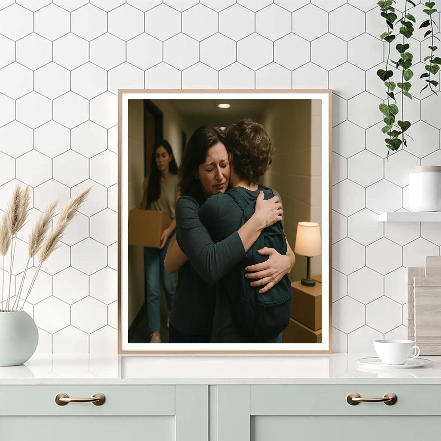 College Dorm Moving Day Hug paint by numbers