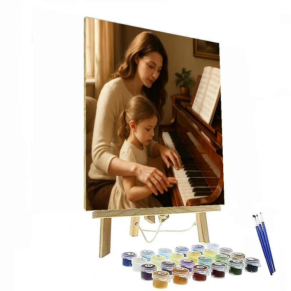 Portrait At The Piano Number painting