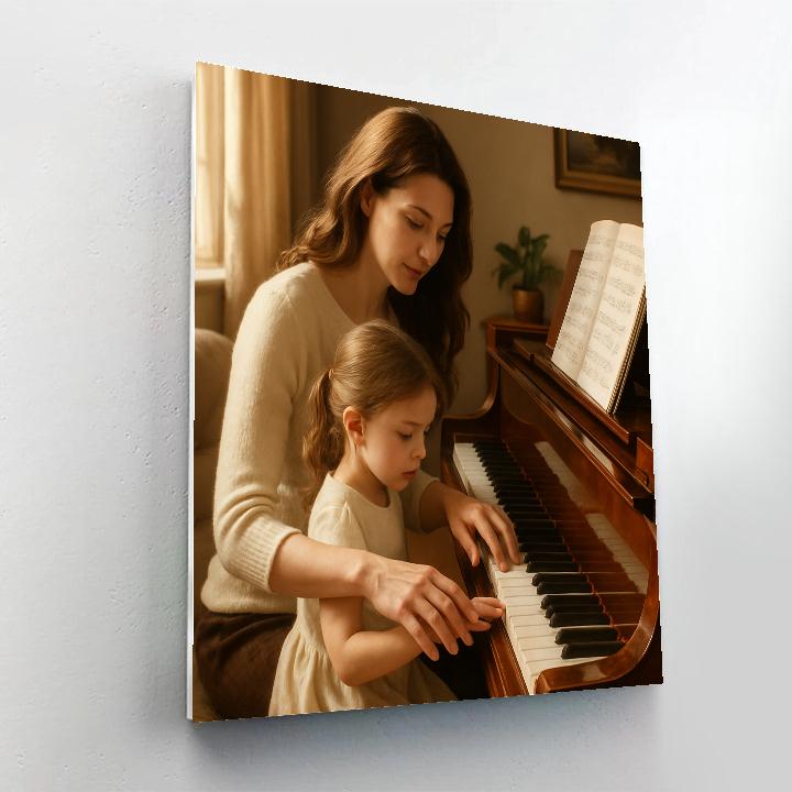 Portrait At The Piano Number painting