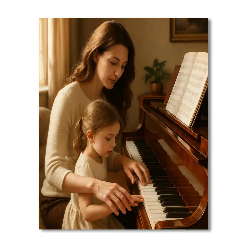 Portrait At The Piano Number painting