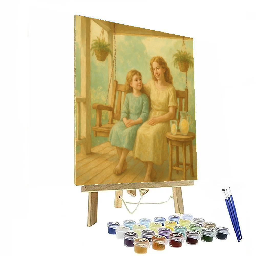 Garden Swing Porch Afternoon paint by numbers