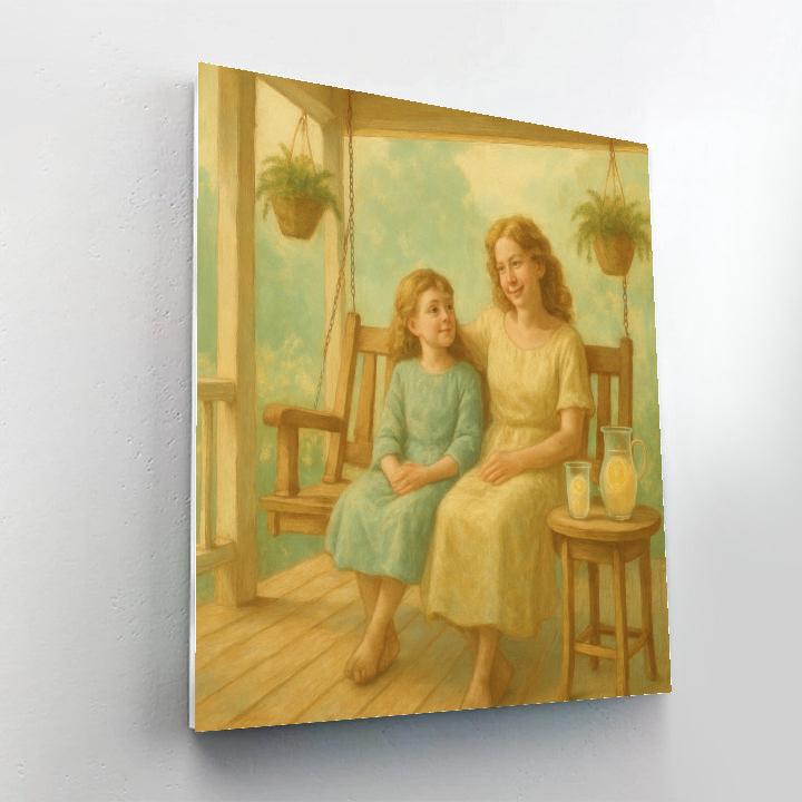 Garden Swing Porch Afternoon paint by numbers