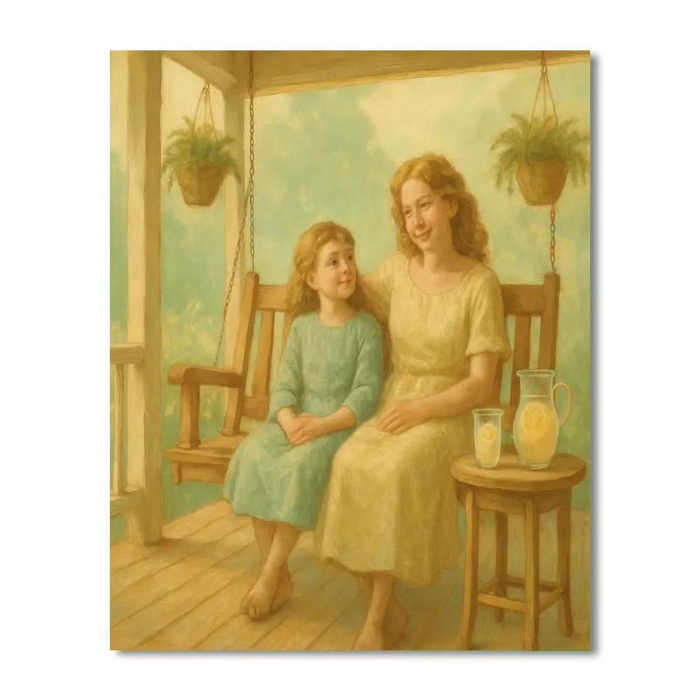 Garden Swing Porch Afternoon paint by numbers