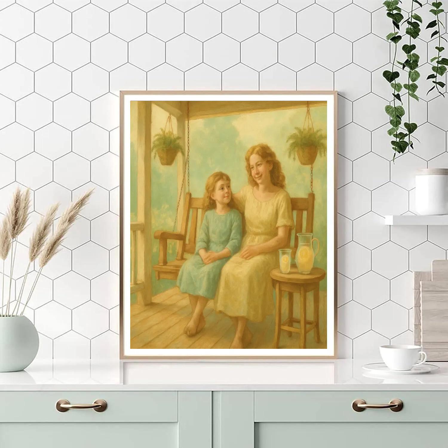 Garden Swing Porch Afternoon paint by numbers