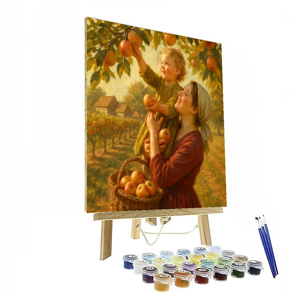 Harvest Apple Picking Duo painting number kit
