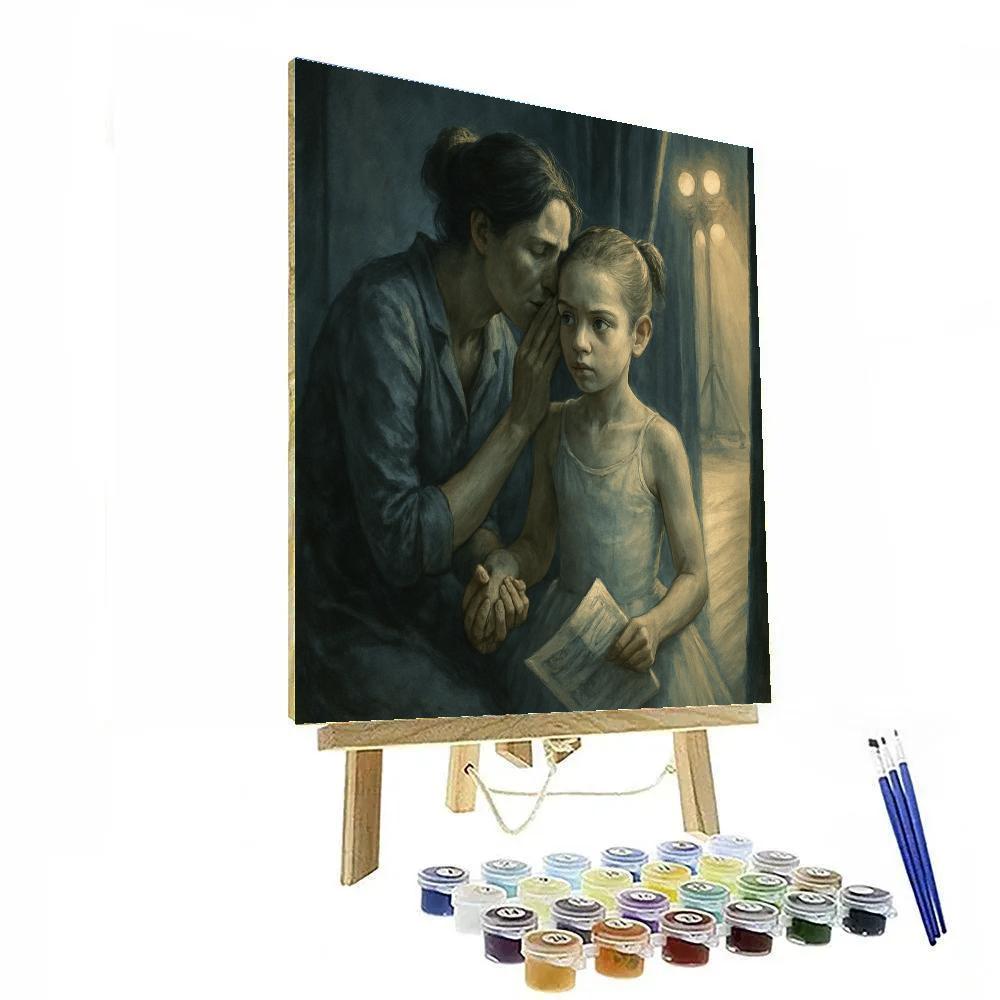 Piano Recital Backstage Encouragement paint by color