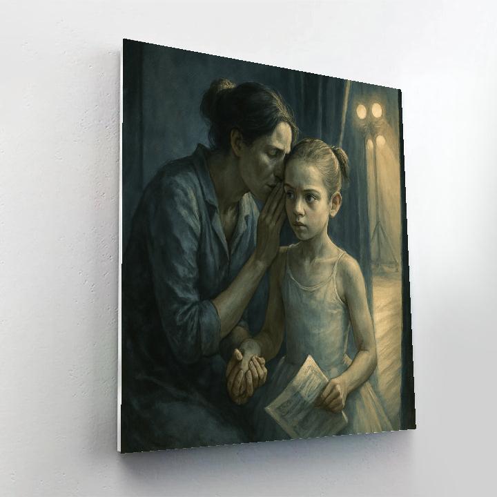 Piano Recital Backstage Encouragement paint by color