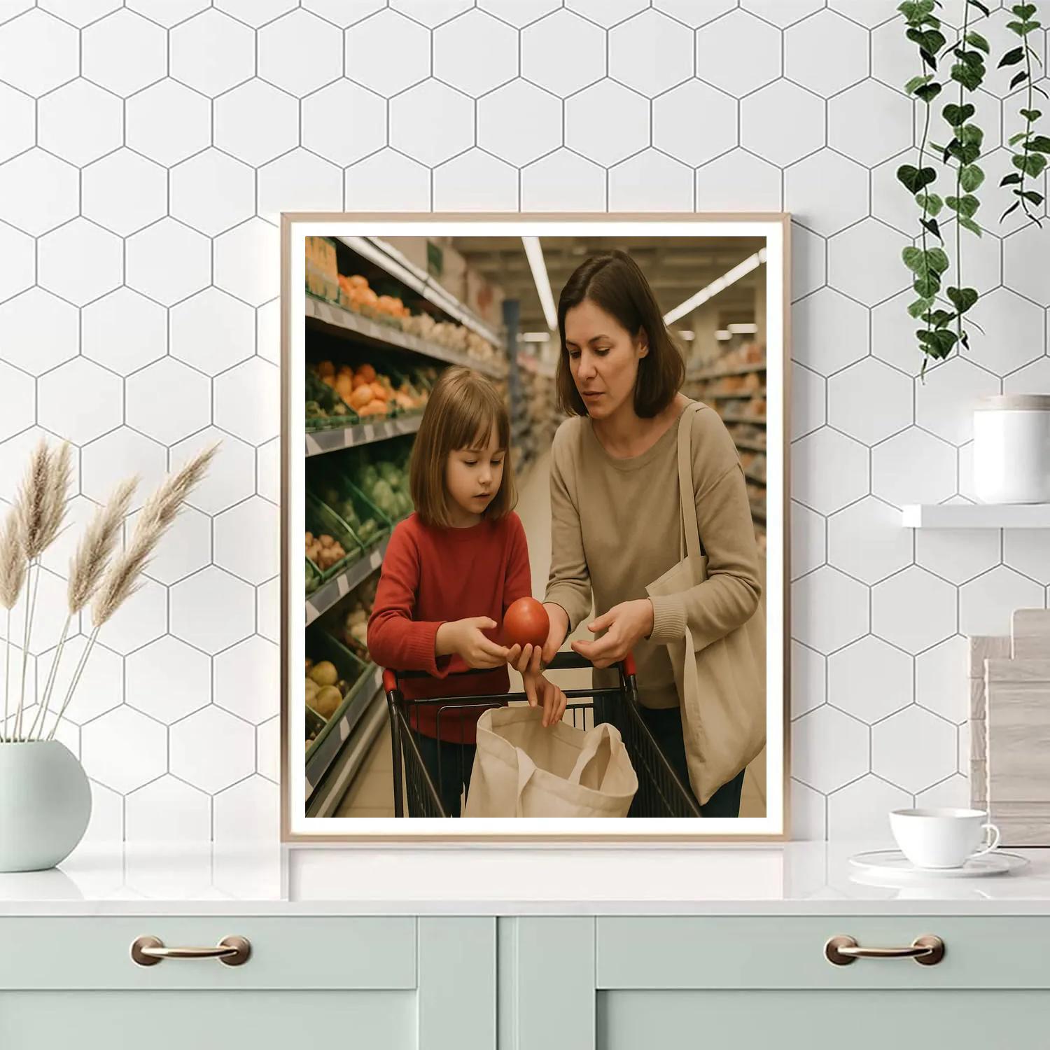 Grocery Run Teamwork Paint by numbers art