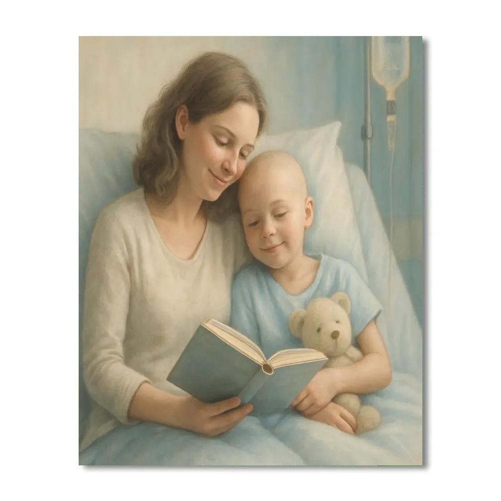 Childs Hospital Bedside Comfort paint by number
