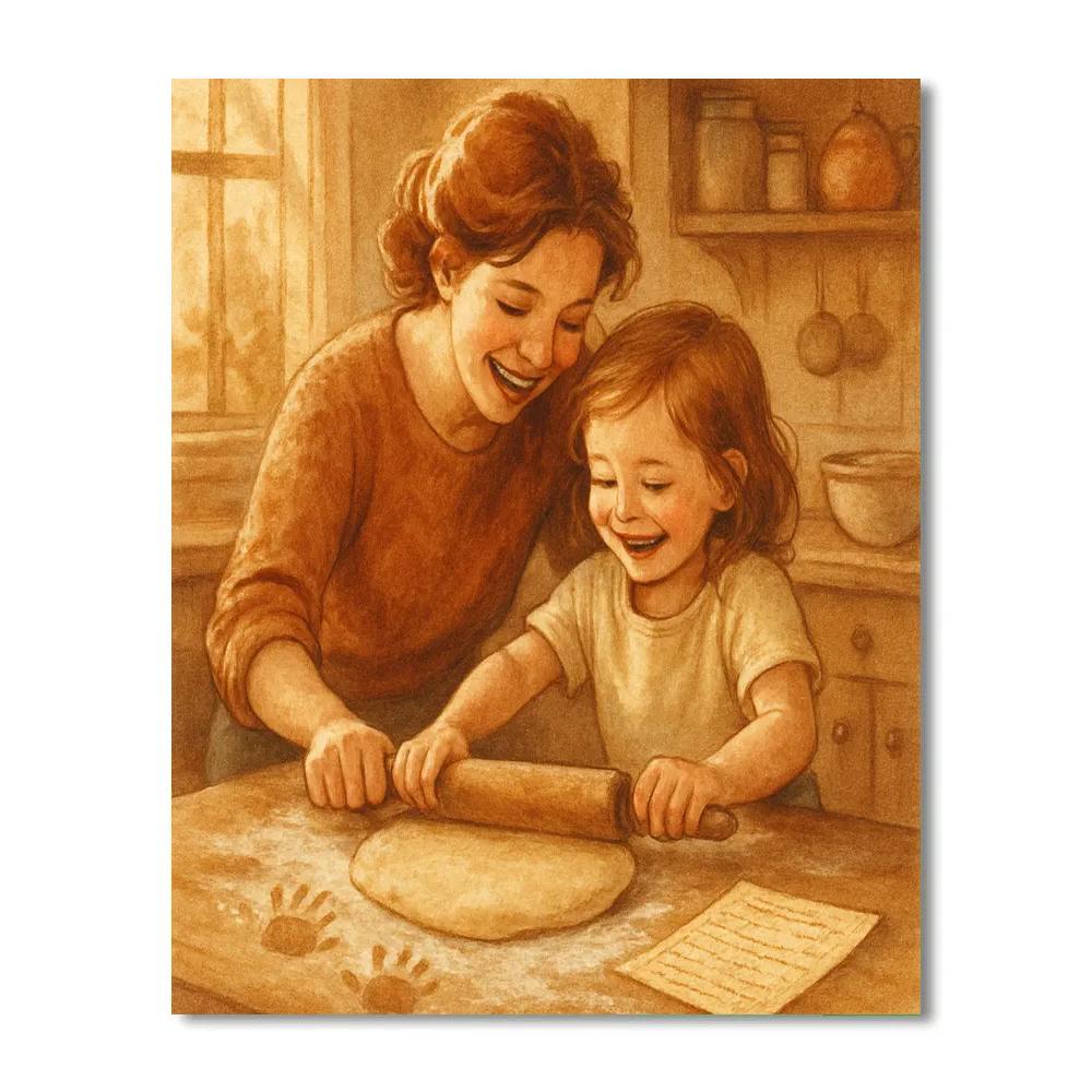 Baking Family Recipe Together Paint by numbers kits