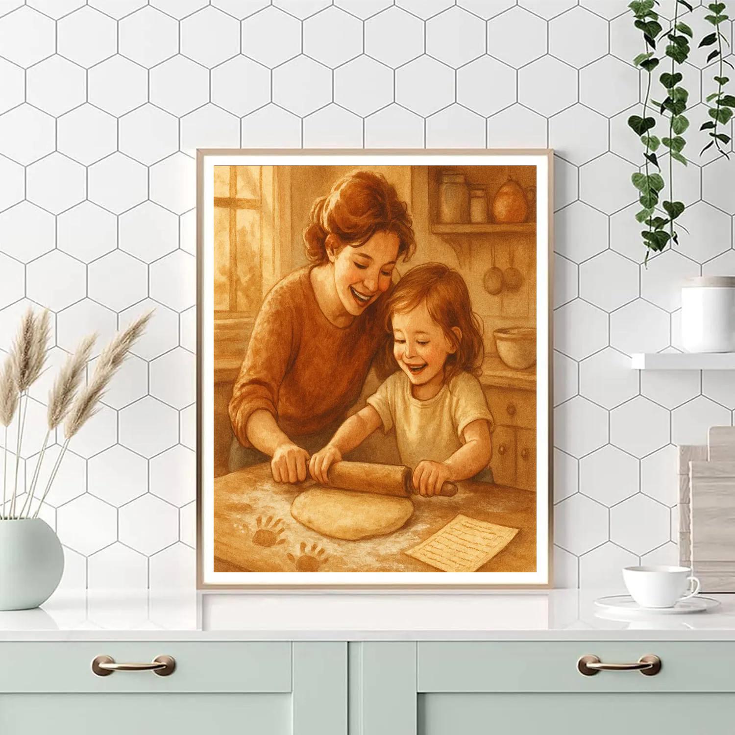 Baking Family Recipe Together Paint by numbers kits