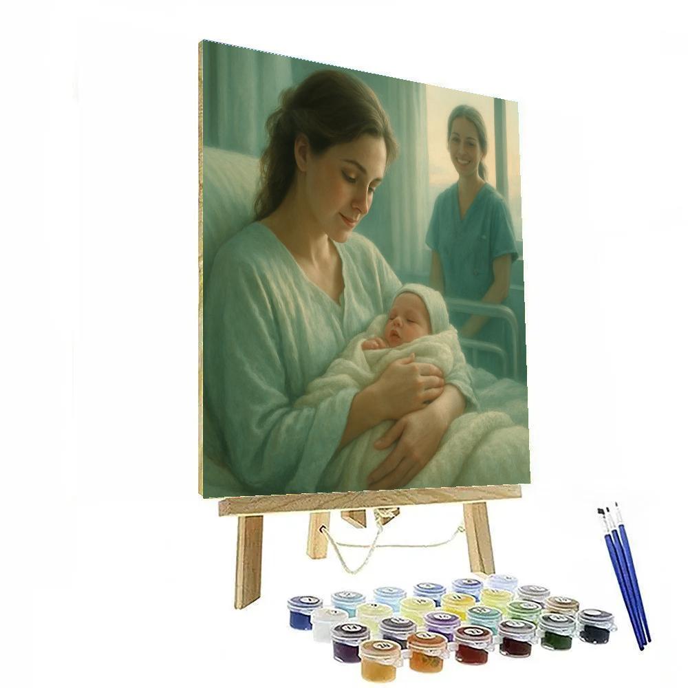 Quiet Hospital Newborn Bond Paint by numbers kits