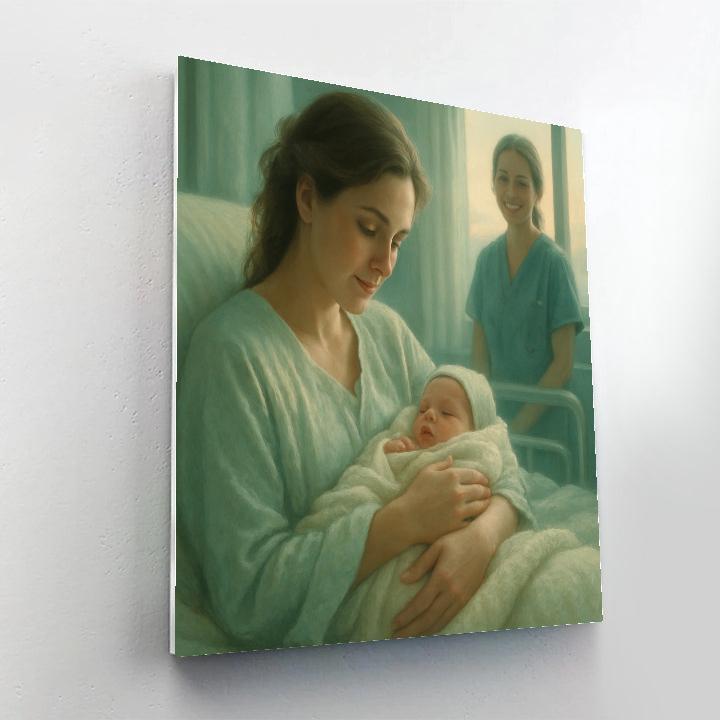Quiet Hospital Newborn Bond Paint by numbers kits