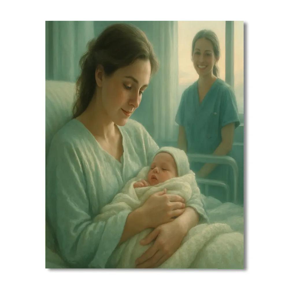 Quiet Hospital Newborn Bond Paint by numbers kits