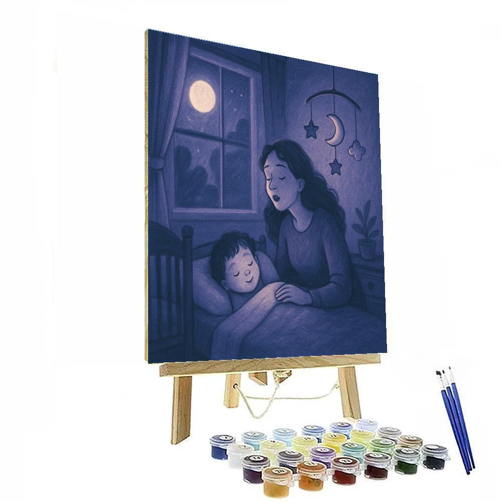 Bedtime Lullaby Window Glow painting number kit