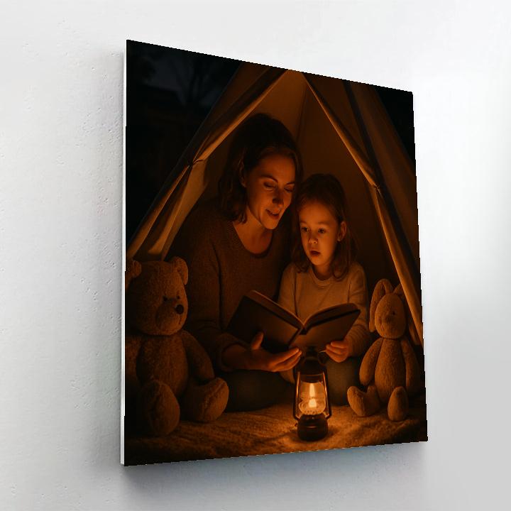 Bedtime Story By Firelight painting number kit