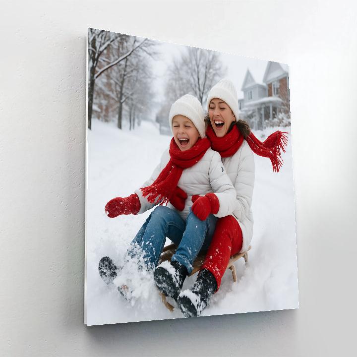 Snow Hill Sled Rush DIY paint by numbers