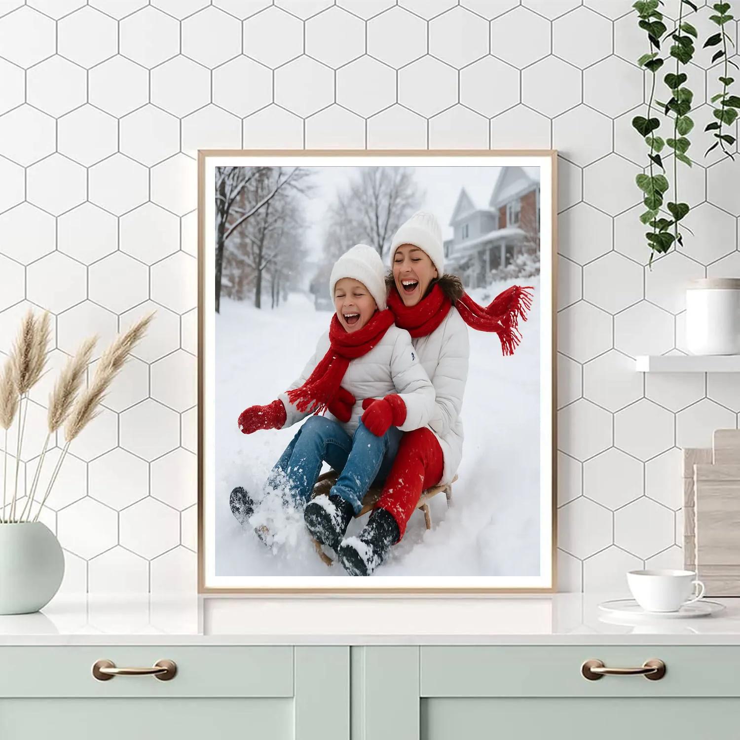 Snow Hill Sled Rush DIY paint by numbers