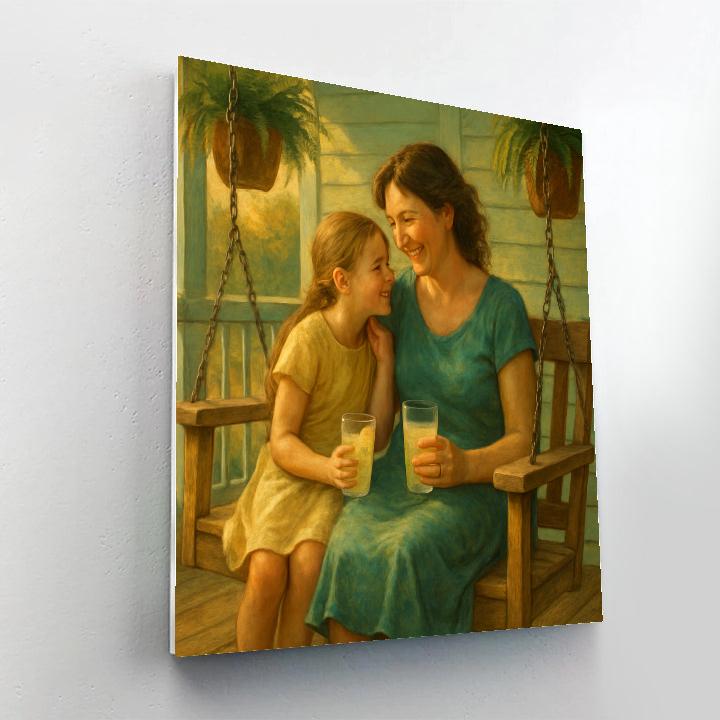 Porch Swing Lemonade Talk painting number kit