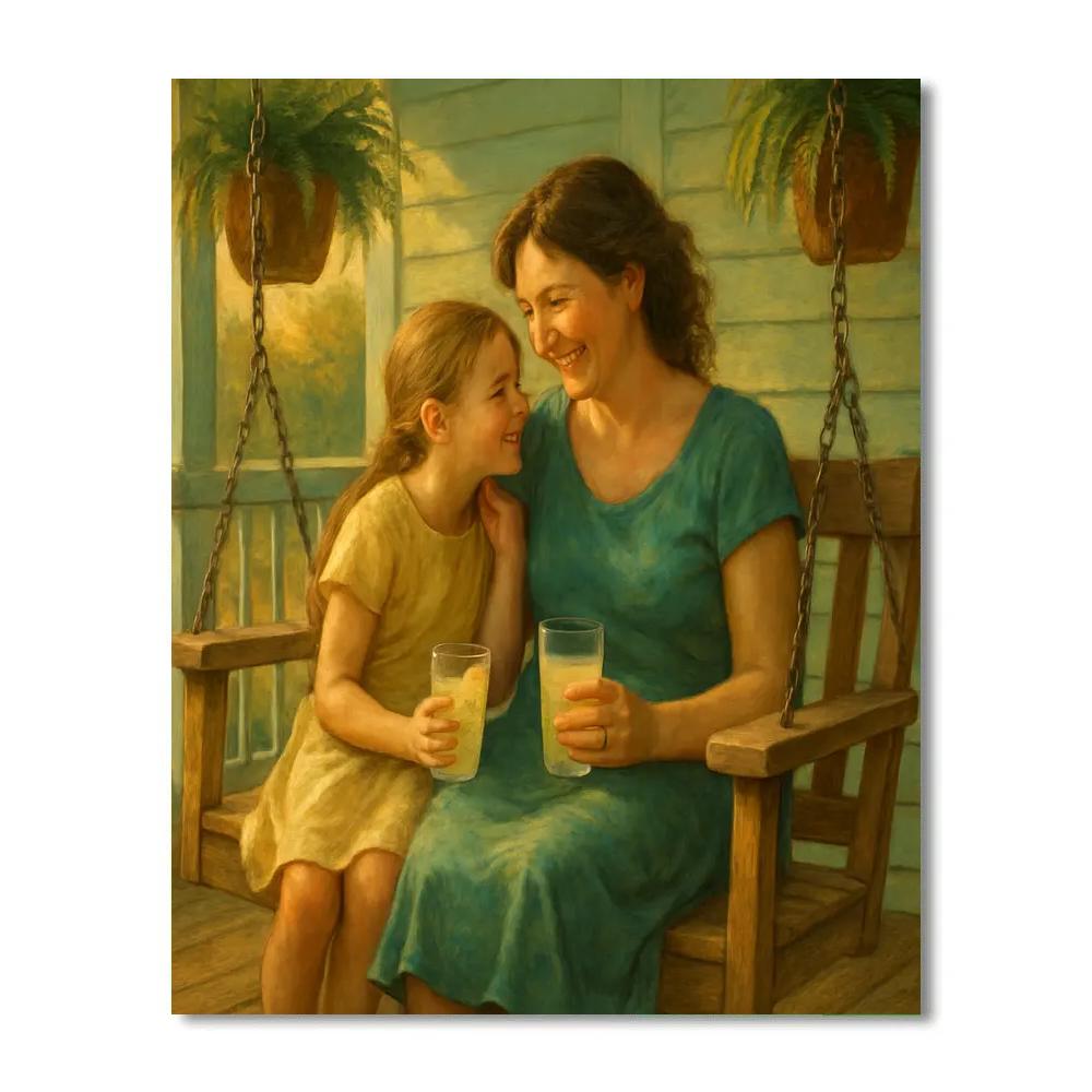 Porch Swing Lemonade Talk painting number kit