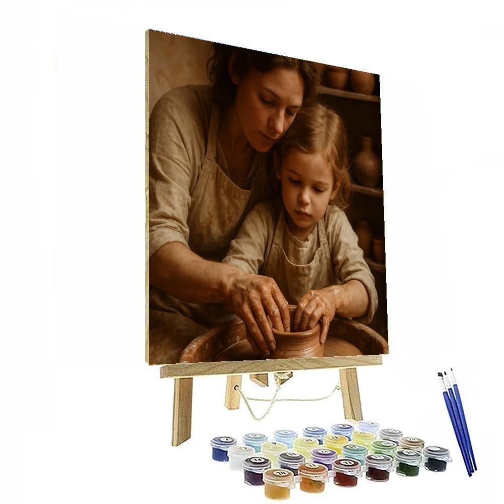 Pottery Wheel Collaboration Number painting