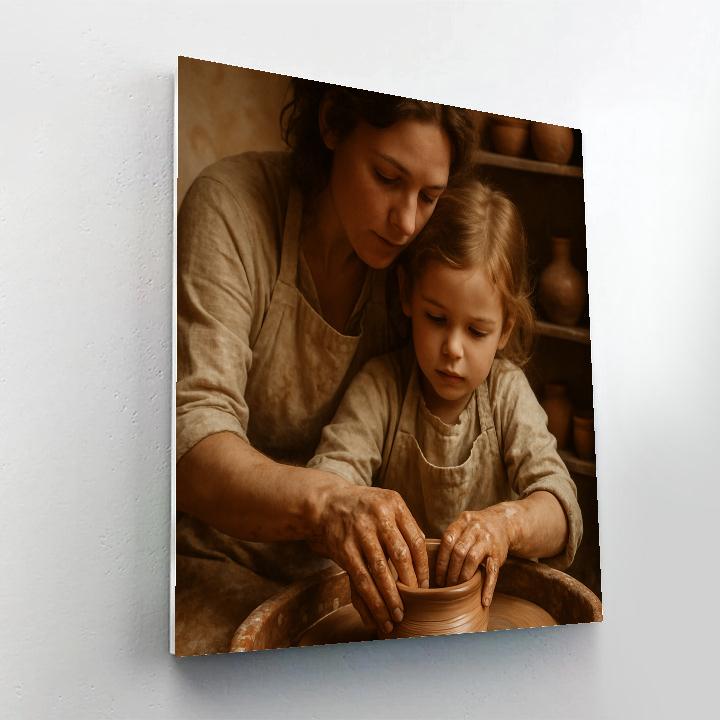 Pottery Wheel Collaboration Number painting