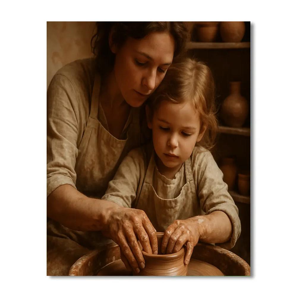 Pottery Wheel Collaboration Number painting