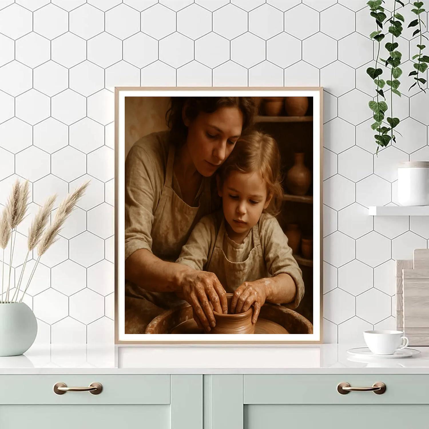 Pottery Wheel Collaboration Number painting