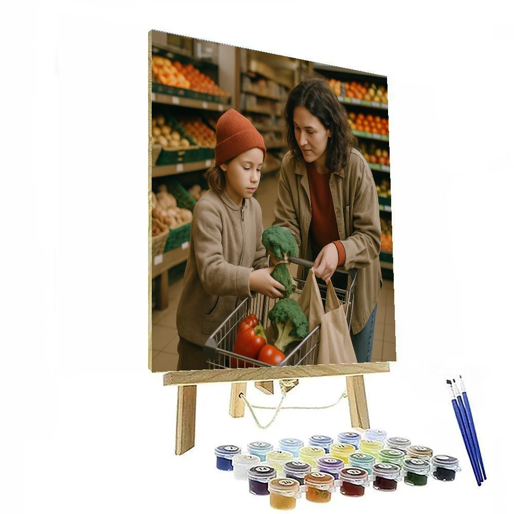 Grocery Aisle Teamwork paint by color