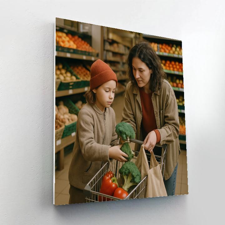 Grocery Aisle Teamwork paint by color