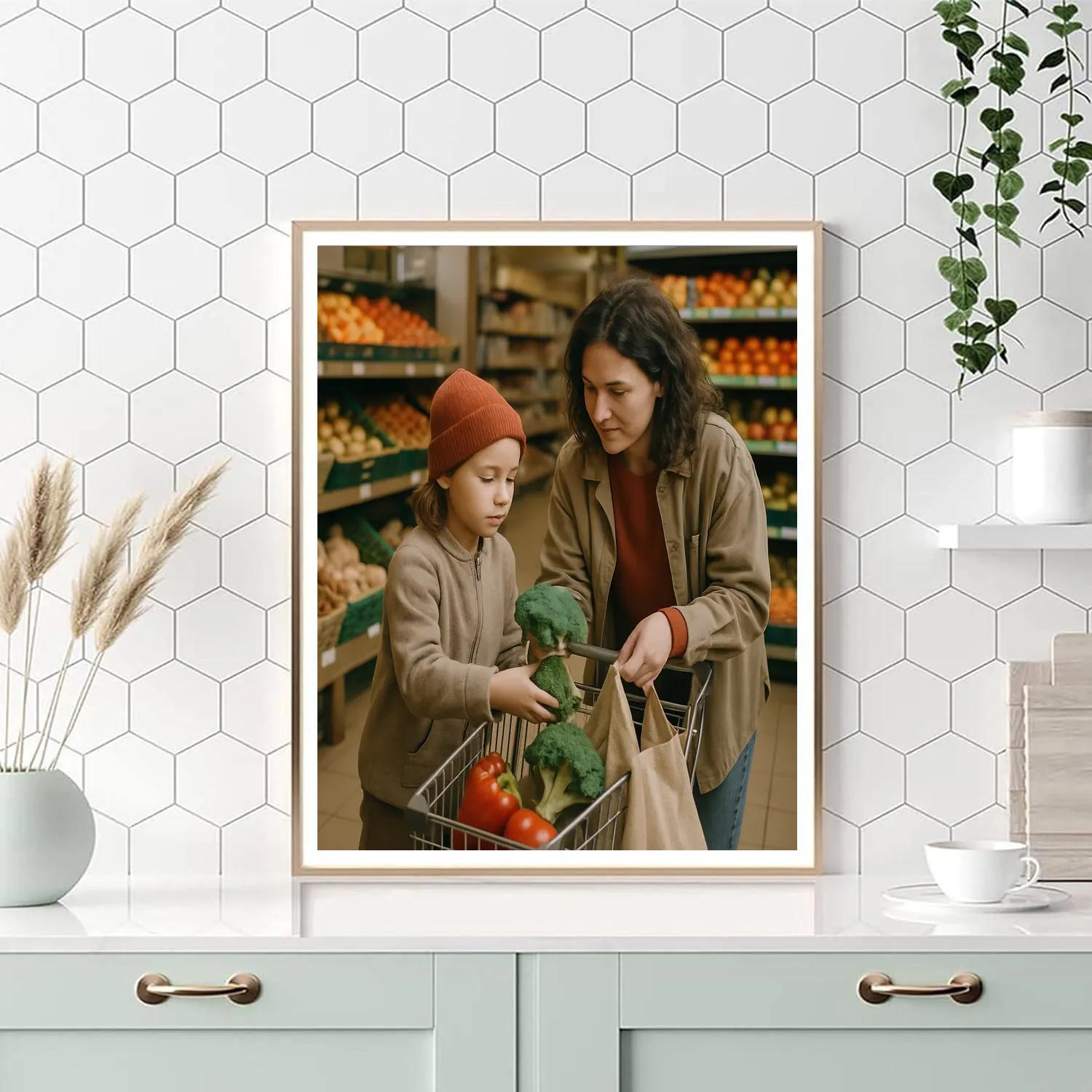 Grocery Aisle Teamwork paint by color
