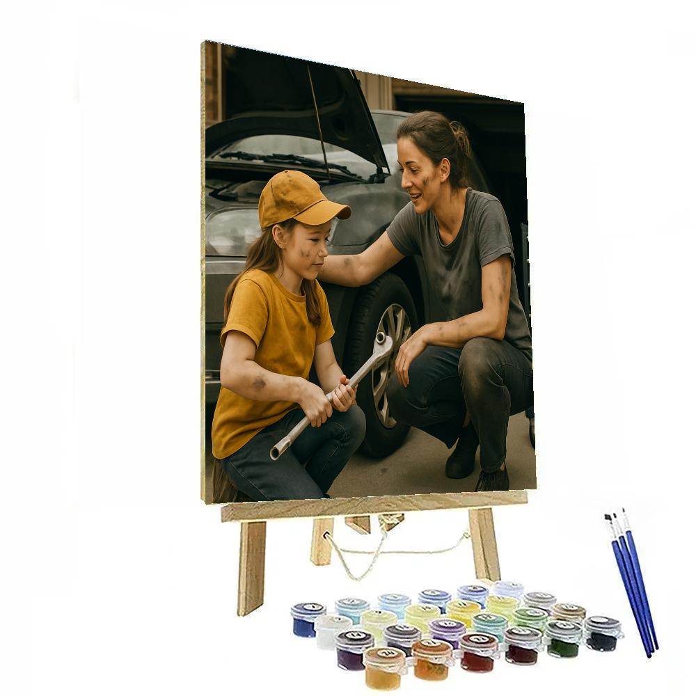 Car Repair Learning Moment painting number kit