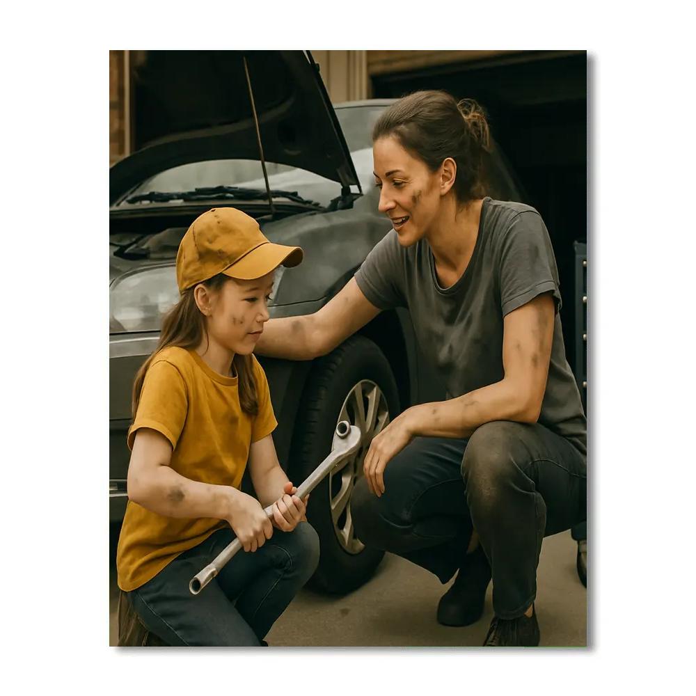 Car Repair Learning Moment painting number kit