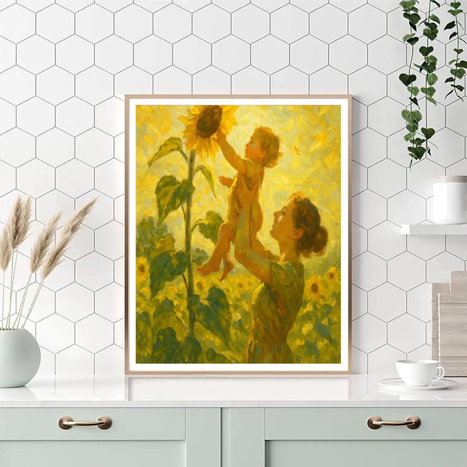 Sunflower Harvest Lift DIY paint by numbers