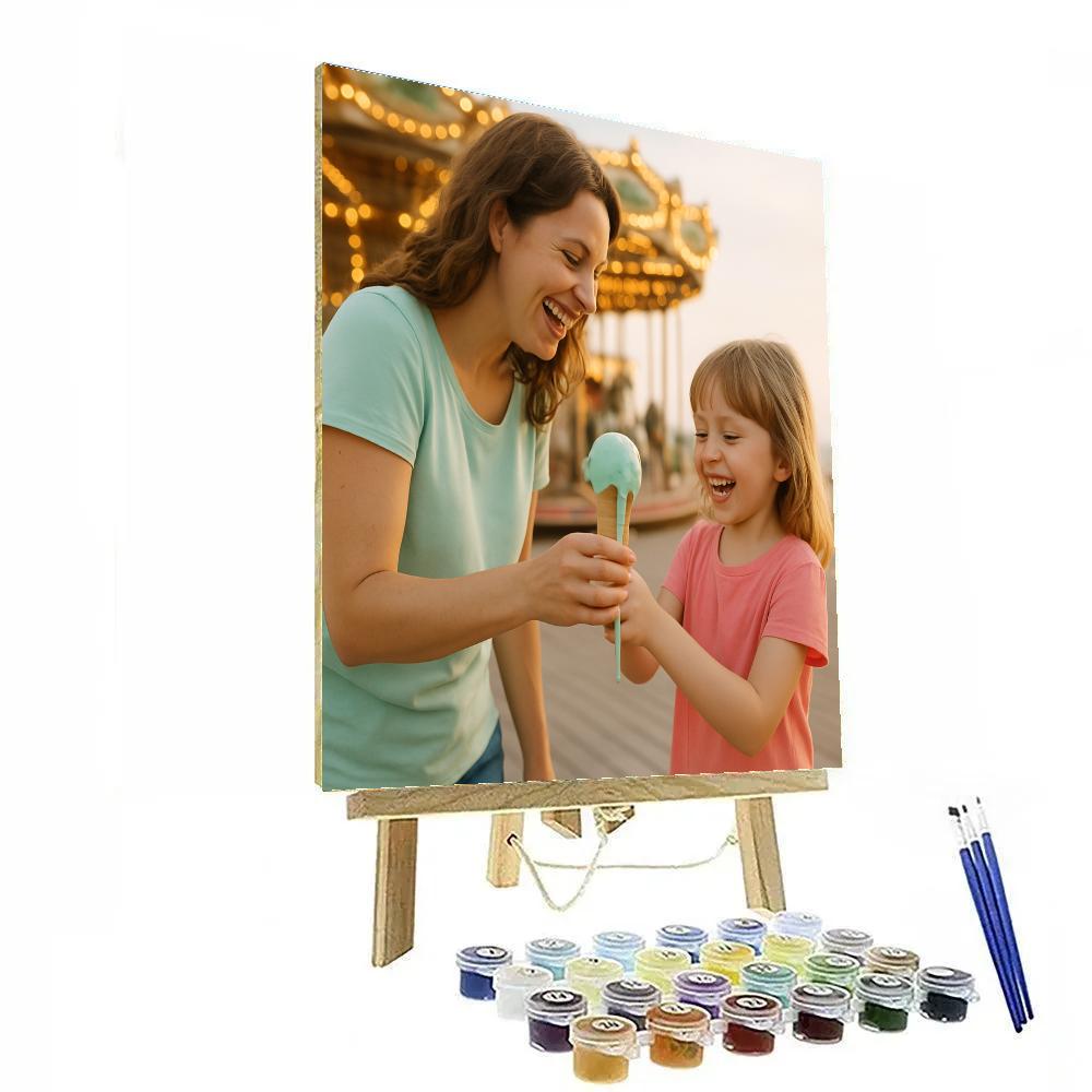 Boardwalk Ice Cream Surprise Number painting