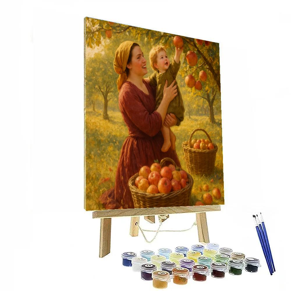 Harvest Apple Picking Reach Paint by numbers kits