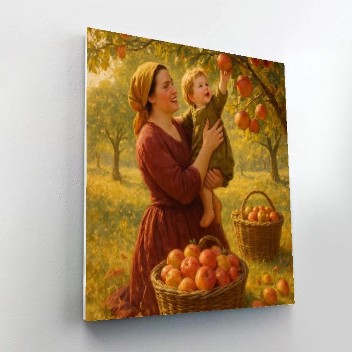 Harvest Apple Picking Reach Paint by numbers kits