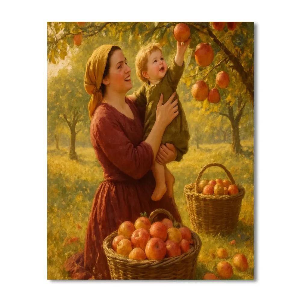 Harvest Apple Picking Reach Paint by numbers kits