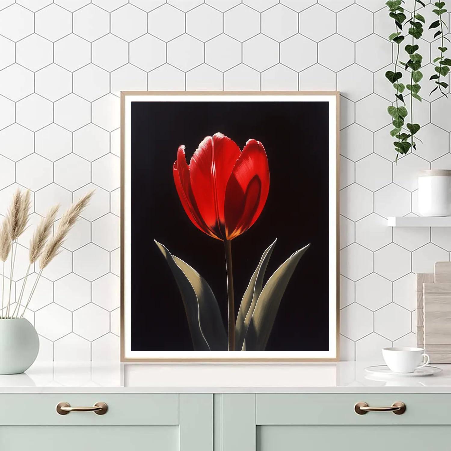 Caravaggio Inspired Tulip Shadow Play Paint by numbers kits