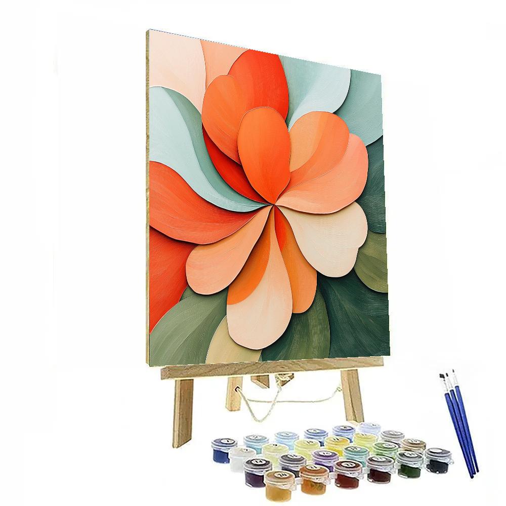 Georgia OKeeffe Inspired Desert Flowers paint by numbers