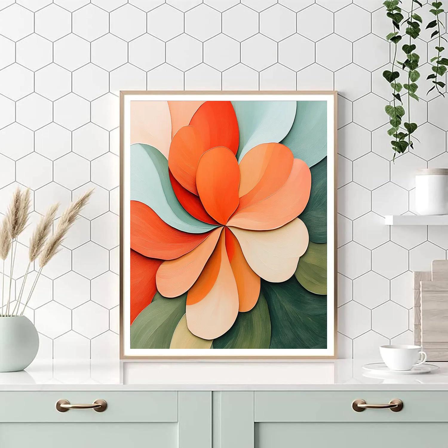 Georgia OKeeffe Inspired Desert Flowers paint by numbers