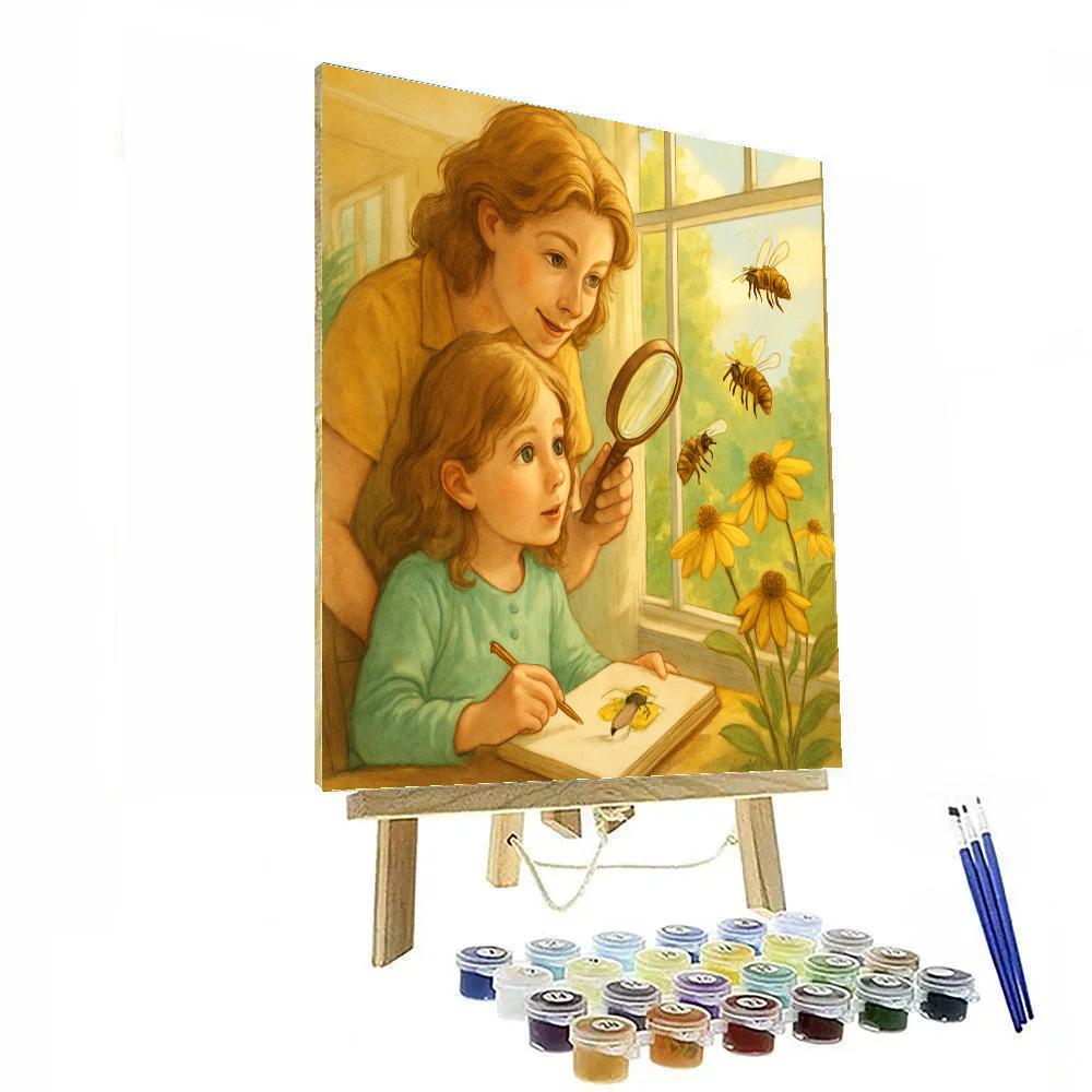 Sunroom Honey Bee Watching paint by numbers