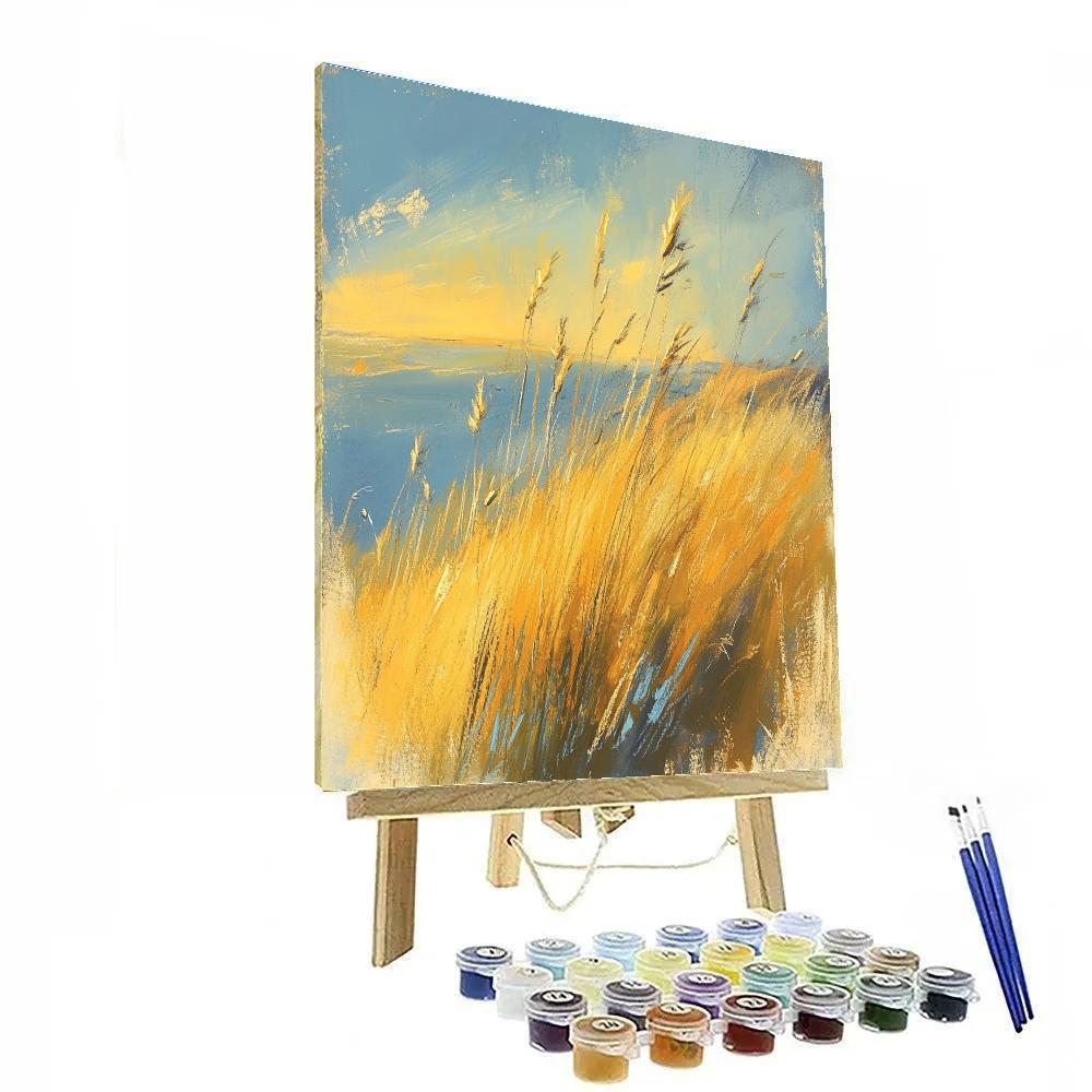 Edgar Degas Inspired Windwoven Grasses painting number kit