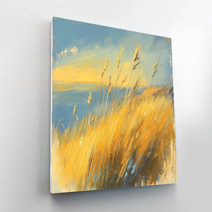 Edgar Degas Inspired Windwoven Grasses painting number kit