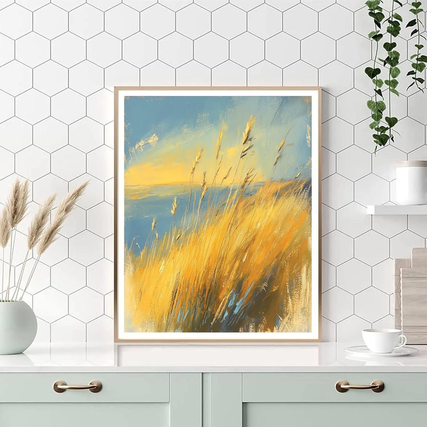 Edgar Degas Inspired Windwoven Grasses painting number kit