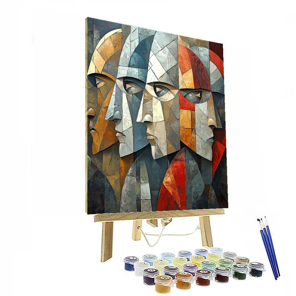 Pablo Picasso Inspired Mythic Warriors paint by number