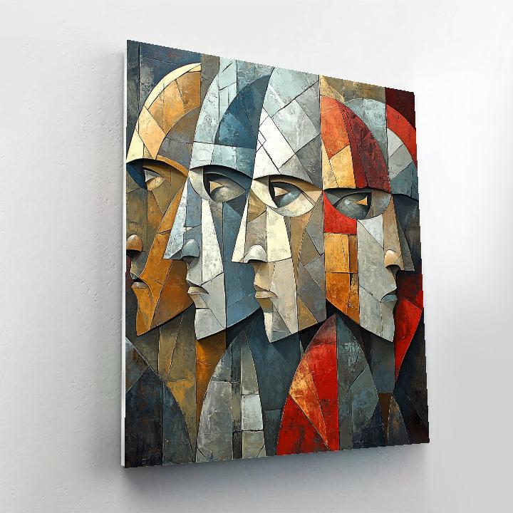 Pablo Picasso Inspired Mythic Warriors paint by number