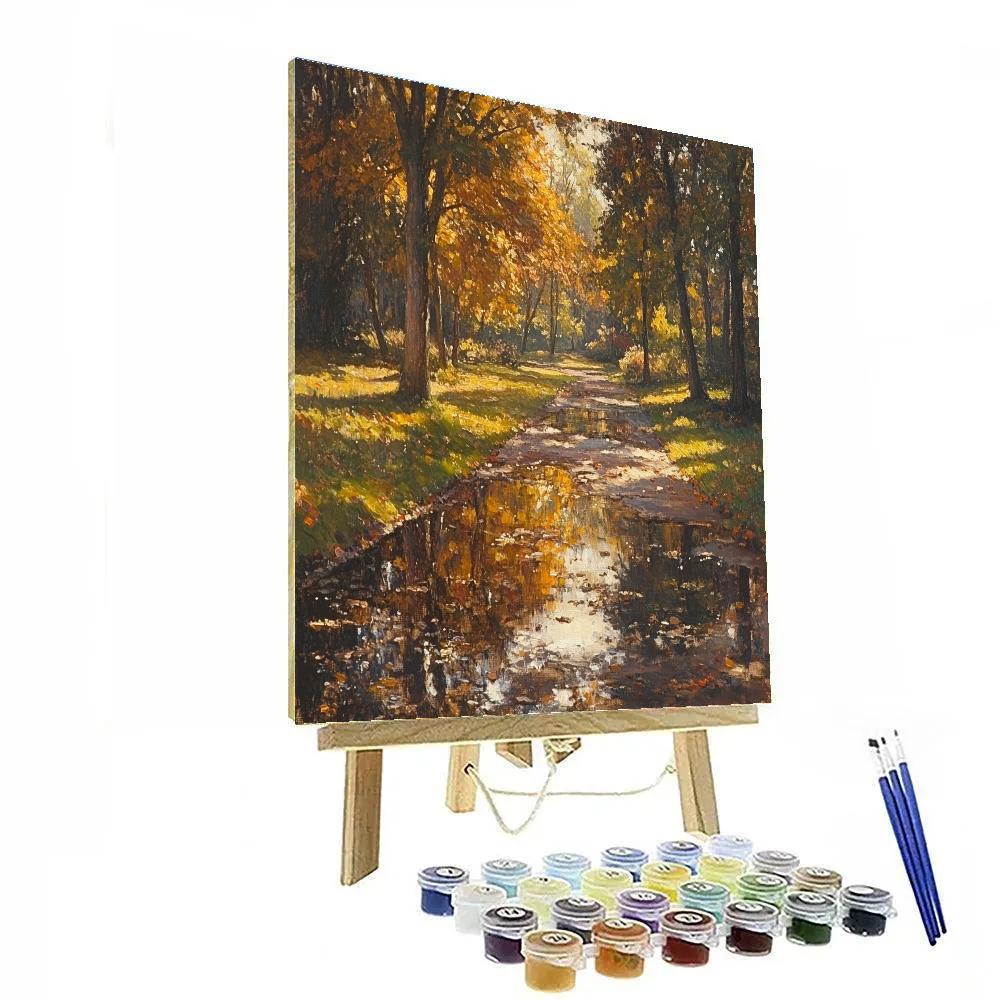 Claude Monet Inspired Autumn Garden paint by numbers